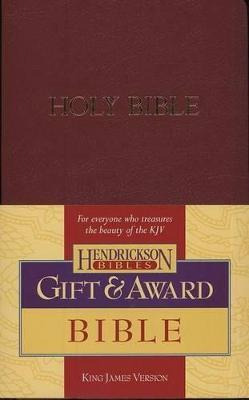 Kjv Gift And Award Bible - Burgundy