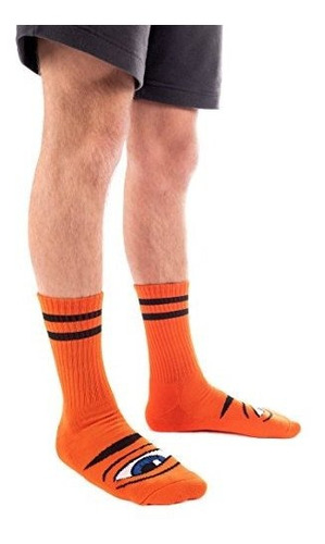 Toy Machine Sect Eye Iii Crew Socks Orange - Single Pair