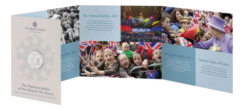 Moeda Inglaterra 70 Anos De Reinado Rainha Elizabeth Ii 2022