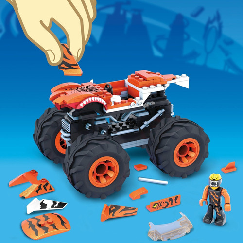 Juguete Construcción Mega Construx Monster Truck Tiger Shark