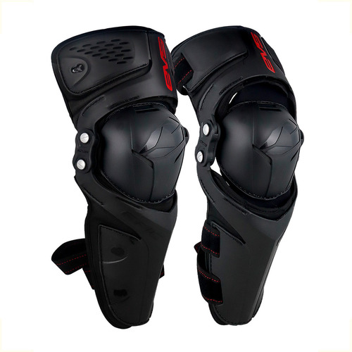 Par Rodilleras Evs Epic Motocross Enduro Talle Adulto Outlet Color Negro/rojo Talle L - Xl