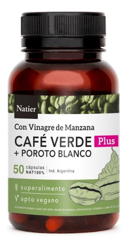 Café Verde Plus Adelgazante Capsulas X 50 Capsulas - Natier