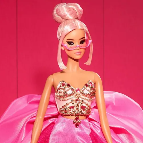 Boneca Barbie Pink Signature Collection 5 Hjw86 - Mattel