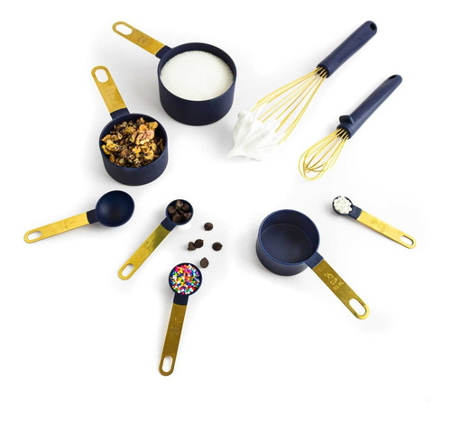 Set De Utencilios Para Mezclar Y Medir Azul C/10 2103-0-0069
