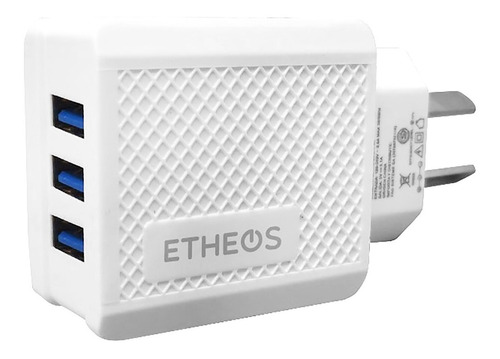 Etheos Cusb31a Cargador Usb 3 Puertos 3.1a 110v A 240v