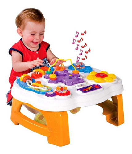 Smart Table Calesita Mesa Didáctica Musical Encastres Bebe