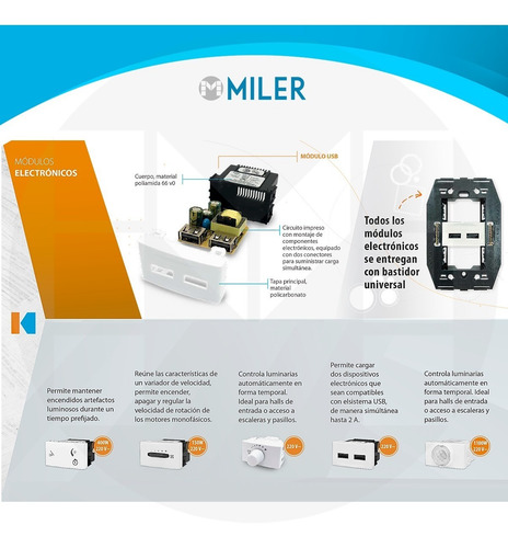Imagen 3 de 10 de Modulo Dimmer Dimer De Luz Apto Lampara Led Kalop
