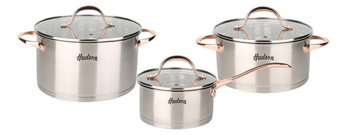 Batería Hudson Acero Inox Edicion Limitada Ollas Set 6 Pz