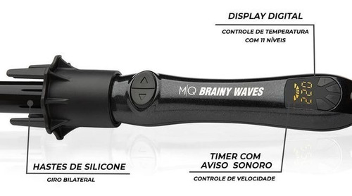 Imagem 3 de 6 de Modelador Cachos Automático Brainy Waves Rotativo Cachos Mq