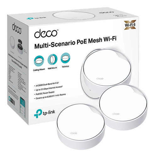 Tp-link Deco X50-poe 3 Pack Mesh Sistema Wifi 6 Ax3000