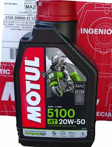 ACEITE MOTO 4T : MOTUL 5100 10w40 1L