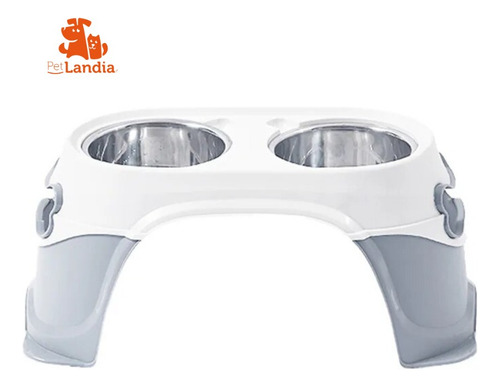 Nuevo Plato Doble Metálico De Altura Alta Calidad Ergonómica