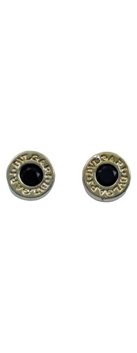 Aros Bulgary 8 Mm Plata Y Oro A Rosca