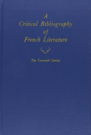 Libro Critical Bibliography Of French Literature Vol 6 - ...