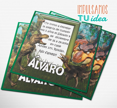 Dinosaurios - Tarjetita Para Imprimir