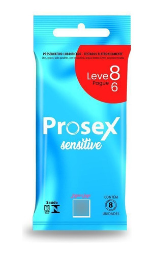 Preservativo Sensitive Premium Leve 8 Pague 6