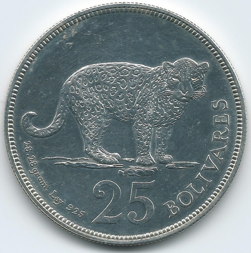 Moneda De Plata Jaguar Fauna 1975 + Capsula Lighthouse