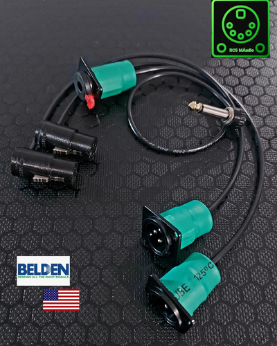 Cabo Insert Y P10 Stereo Trs 90º X 02 P10 90º Mono