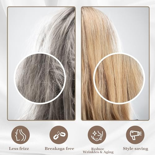 Adubor 100% Funda De Almohada De Seda De Morera Para Cabello