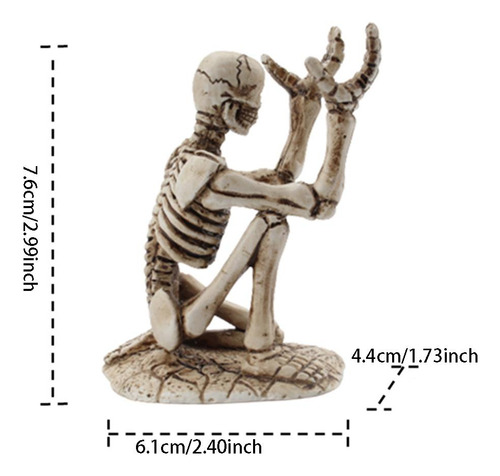 Soporte De Resina Para Bolígrafos Con Forma De Calavera De H