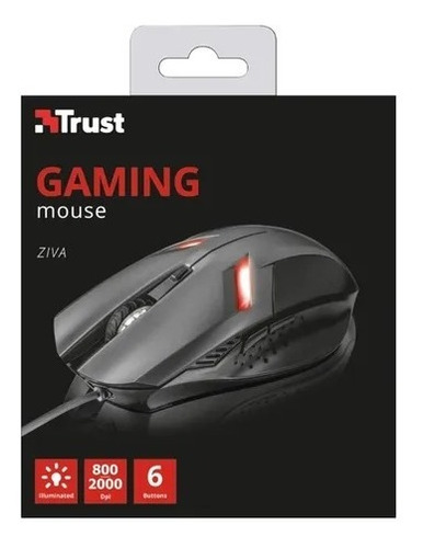 Mouse Optico Alambrico Game Retroiluminado Trust Ziva Gaming
