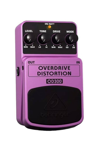 Imagem 3 de 3 de Pedal de efeito Behringer Overdrive/Distortion OD300 lilás