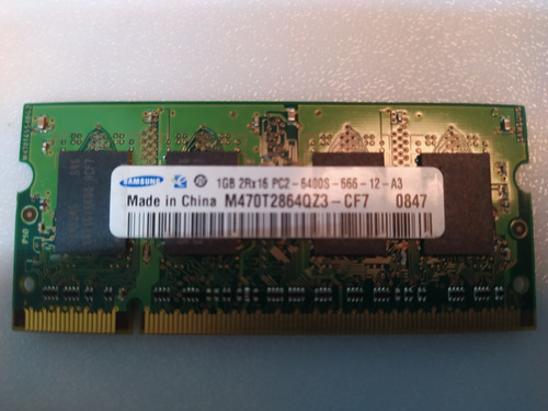 M470t2864qz3-cf7 Ram Samsung 1gb Ddr2 6400s 2rx16 Sodimm