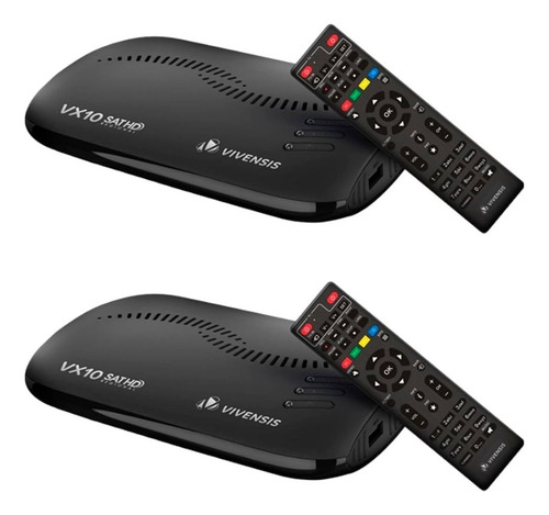 Kit 2 Receptor Digital Multimídia Vivensis Vx10 Tv Hd Sat