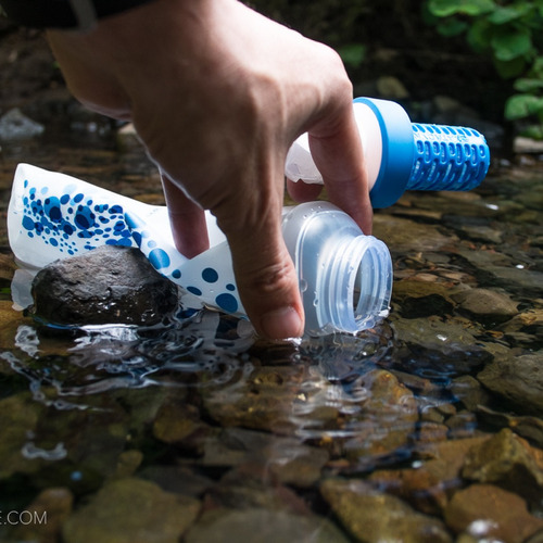 Botella Plegable Con Filtro De Agua Katadyn Befree 1l