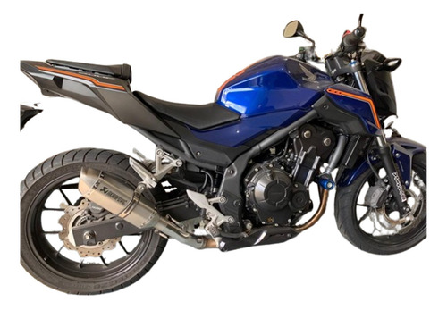 Ponteira Esportiva Cb500f Akrp Laser Cor Inox 2019 A 2024