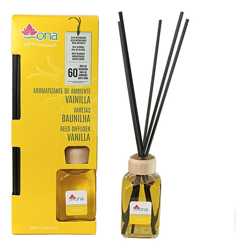 Aromatizante En Varitas Vainilla 50 Ml Ona