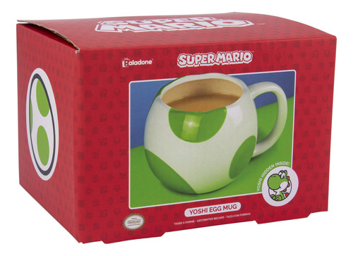 Taza Huevo De Yoshi Super Mario Nintendo Color Blanco