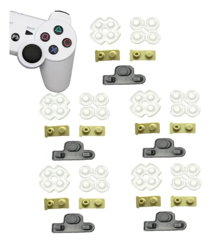 Pack De 5 Pads Silicona Para Reparar Controlador Ps3