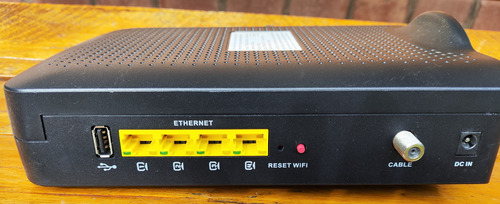 Modem Wifi Router Technicolor Dpc3848ve - Sin Trafo Negro (Usado)