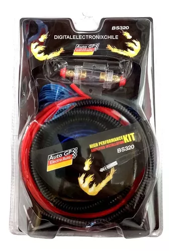 Kit Cables Para Amplificador Subwoofer 1500w Auto