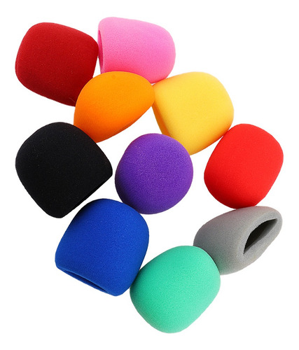 10 Unids / Set Cubierta De Micrófono De Esponja De