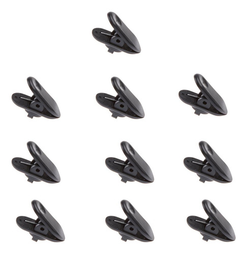 10x Lavalier Mic Auricular Línea Ordenada Cable Collar Clip