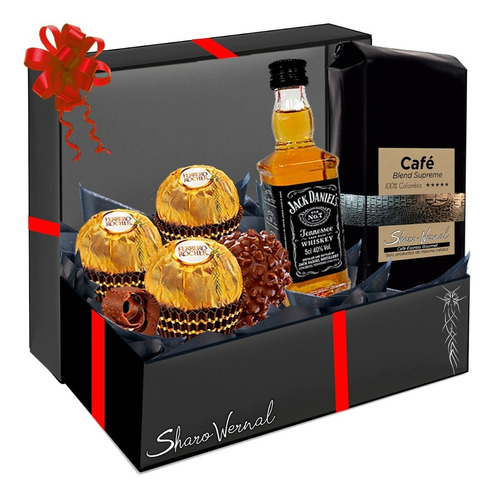 Regalo Cumpleaños Bombones Ferrero Whisky Café Aniversario