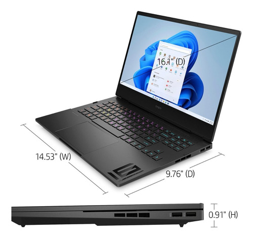 Notebook Hp Omen 16-k0033dx 16'' I9 Ram 16gb 1tb Ssd Color Gris