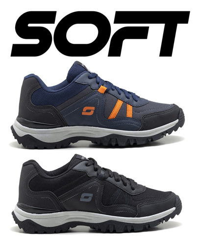 Zapatillas Trekking Hombre Outdoor Calzado Deportivas Ad731