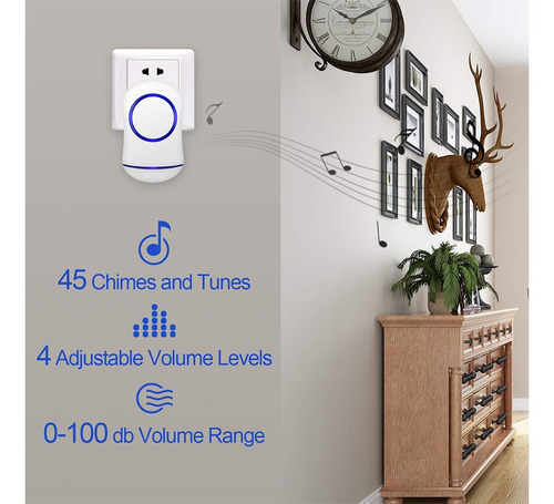 Imagen 4 de 6 de Timbre Inalámbrico Para Exteriores