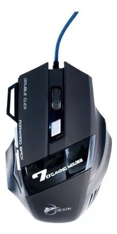 Ratón para juegos Game X7, 6000 Dpi, USB, 1,8 m, color negro