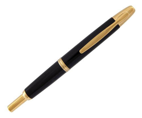 Caneta Tinteiro Pilot Capless Vanishing Point Preto Gt 18k