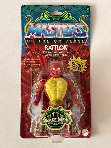 Rattlor Snake Men Motu Origins Retro Play Mattel Wave 11 (Usado)