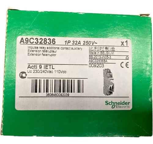 Telerruptor 2x32 Amp 230vca/110vcc Schneider A9c32836