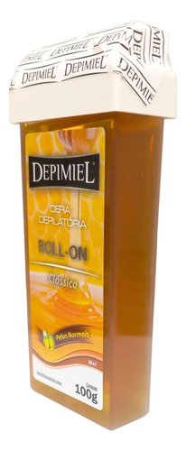 Kit 48 Ceras Roll-on Refil Depilatória Clásisca Mel Depimiel