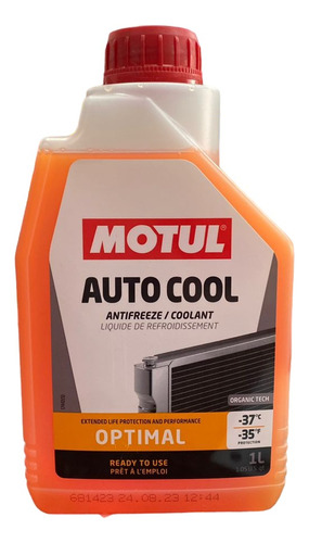 Refrigerante Auto Cool Optimal 1 Litro Motul Cod: 6520879