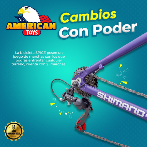 Imagen 5 de 8 de Bicicleta G T I Spice Aro 27.5 Cuadro Aluminio Dama Shimano