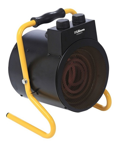 Imagen 1 de 2 de Caloventor Industrial Powerty Liliana Cfi800 3000w Original Color Negro