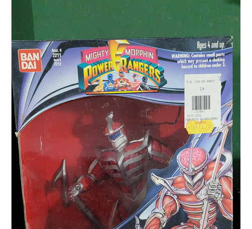Boneco Lord Zedd - Power Rangers Mighty Morphin - Bandai (Usado)